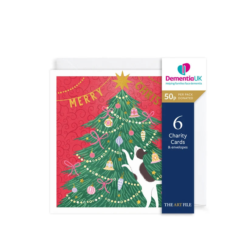 Cat Christmas, Christmas Charity Card Pack of 6