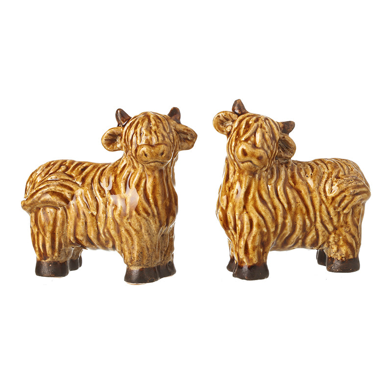 Highland Cow Ceramic Ornament