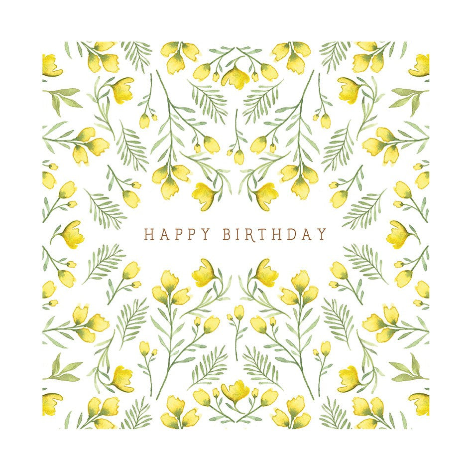 Yellow Flowers Card