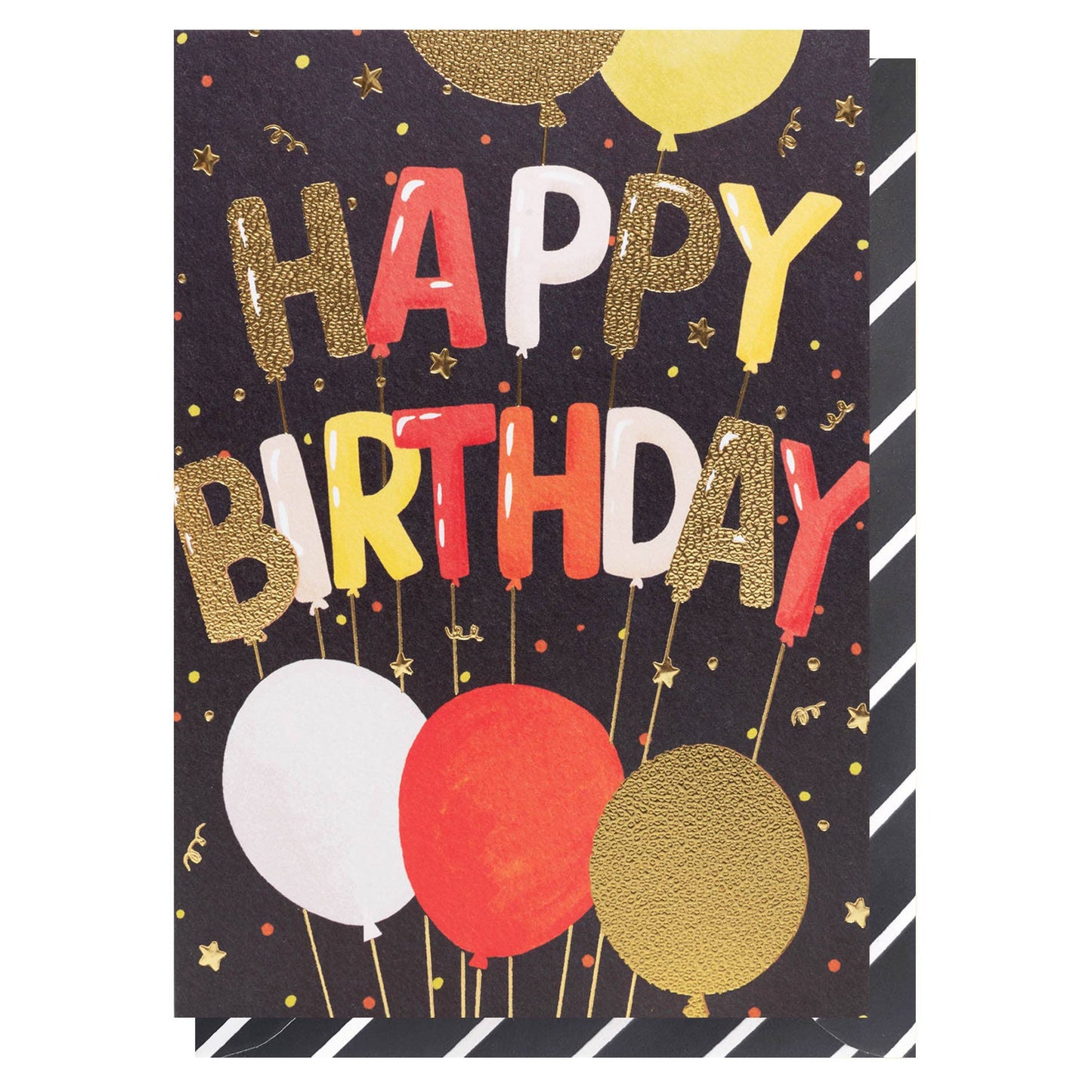 Birthday Balloons & Stars | Male Birthday Card