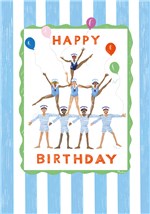 Sailors in a Pyramid Birthday Card