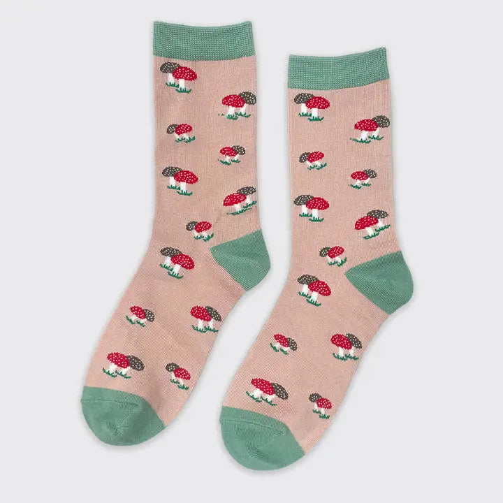 Toadstool Socks - Pink