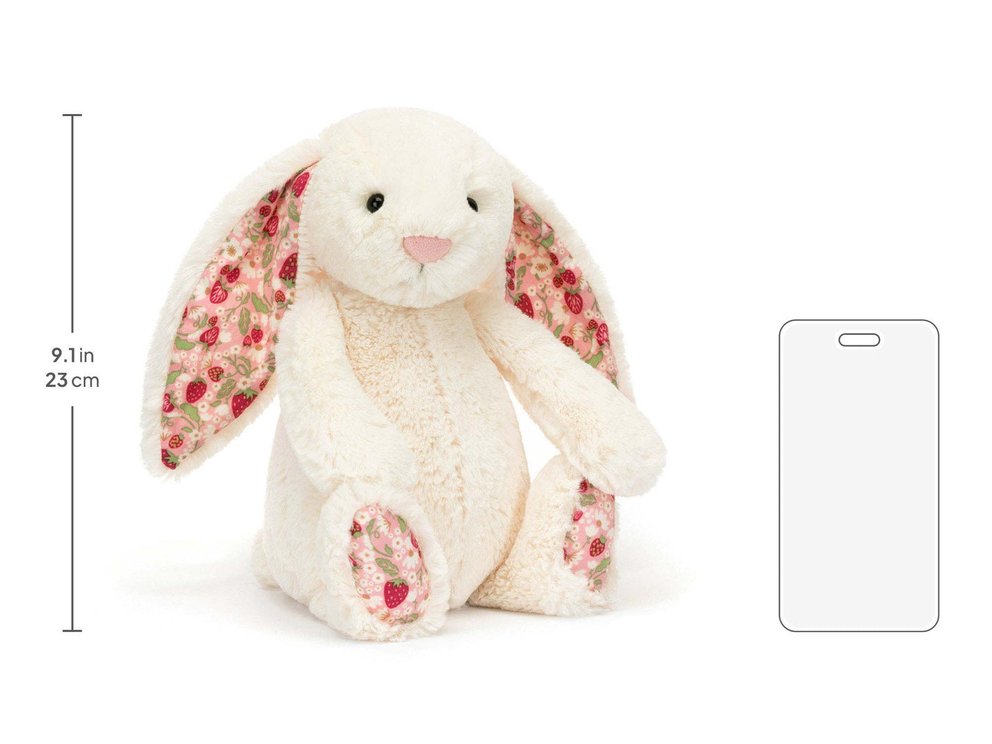 Blossom Cream Bunny Original 'Berry' jellycat