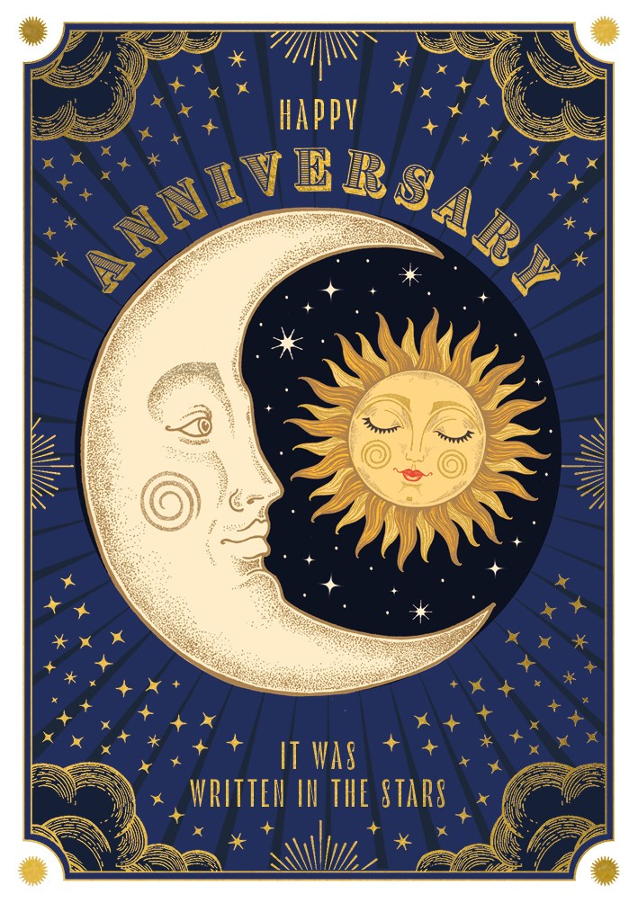 Written in the Stars Anniversary Card