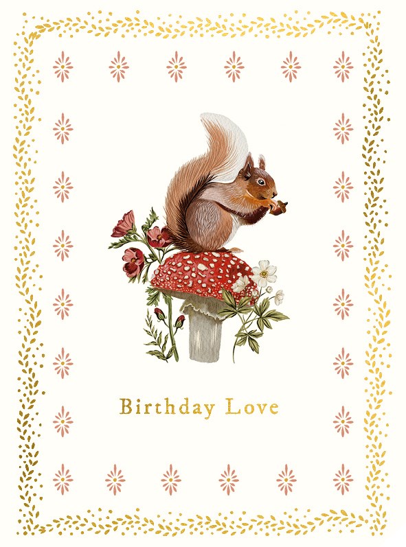 Blooming Bunny Greetings Card