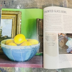 Glass fruit bowl painting & fizz