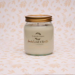 Sandalwood & Vanilla with Lavender Honey Jar candle
