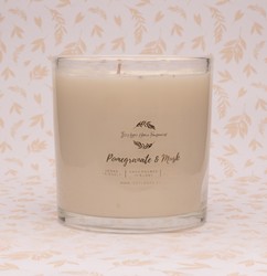 NEW- Pomegranate & Musk Three Wick Candle