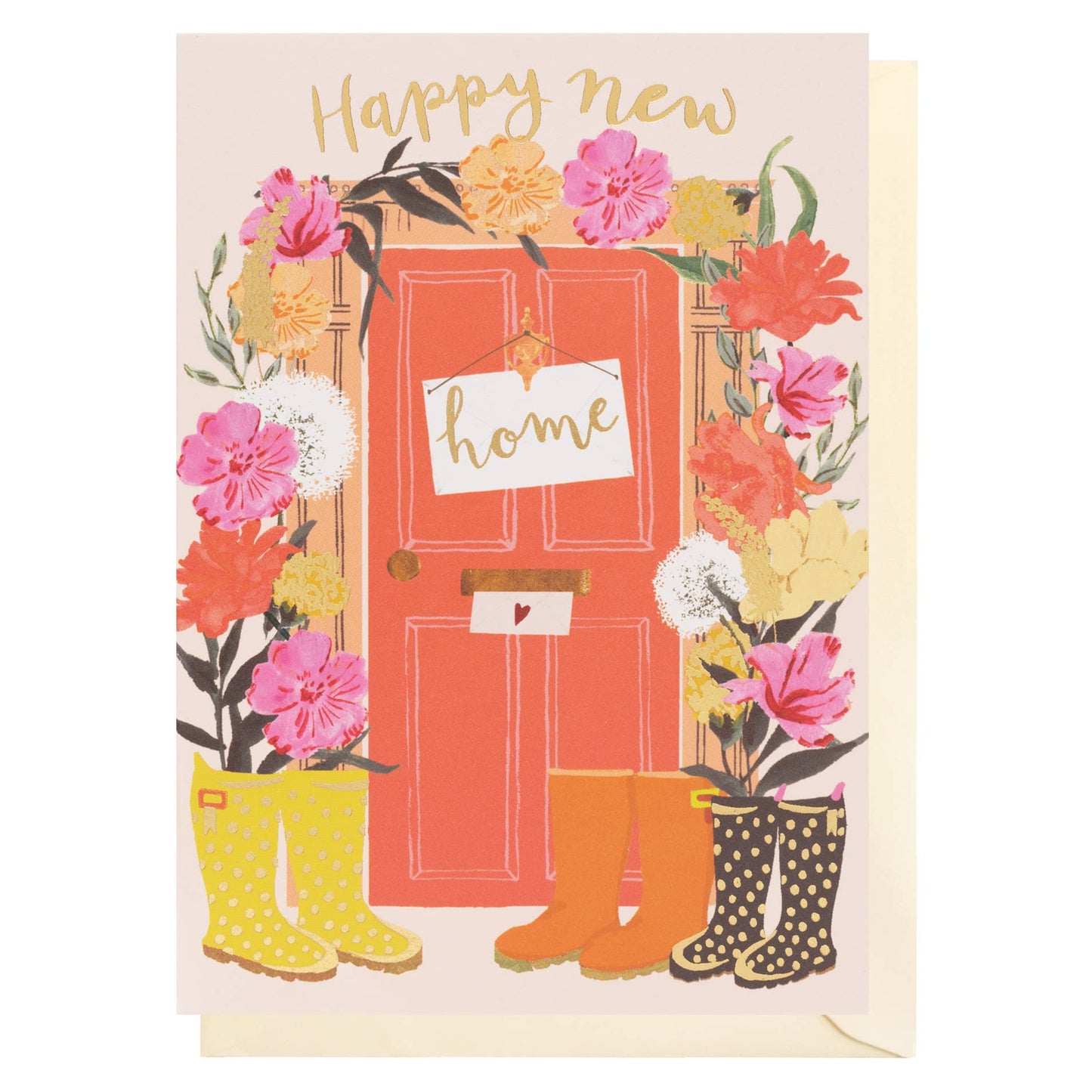 Door & Flowers | New Home Card