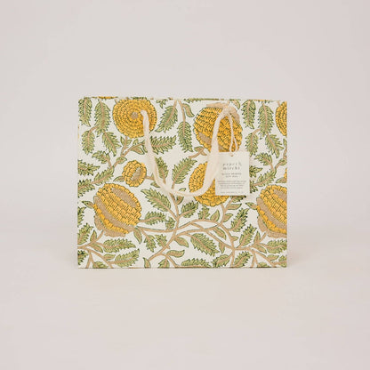 Hand Block Printed Gift Bags (Medium) - Sunshine Refresh