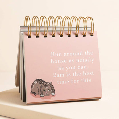 Be More Cat Desktop Flip Chart