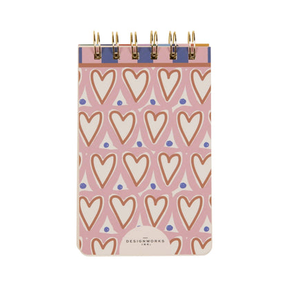 Hearts Twin Wire Notepad