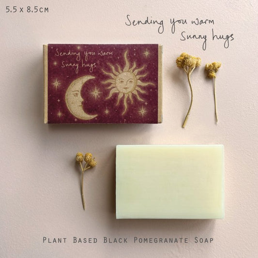 Boxed celestial soap-Sending you warm sunny hugs