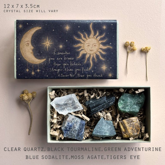 Celestial crystal set-Remember you are braver