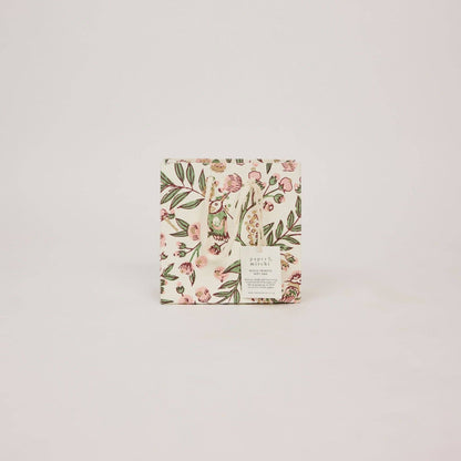 Hand Block Printed Gift Bags (Small) - Blush Refresh