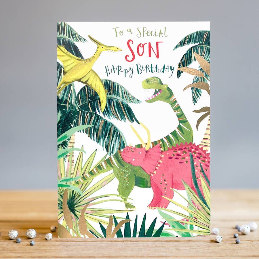 Dinosaur Birthday Card | Son Birthday Card | Children's Card