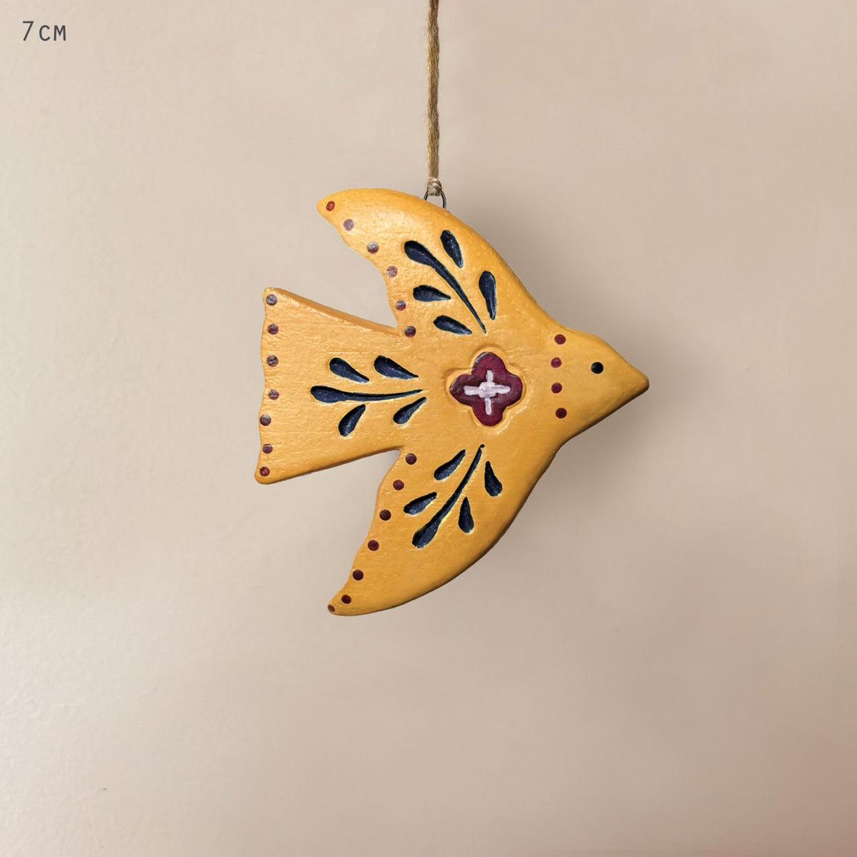 Folk Art Hanging Bird