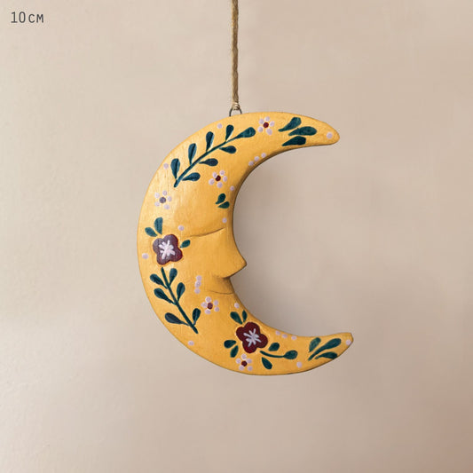 Folk Art Hanging Moon