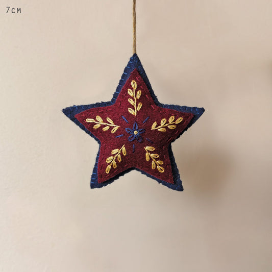 Folk Art Star Hanging Decoration