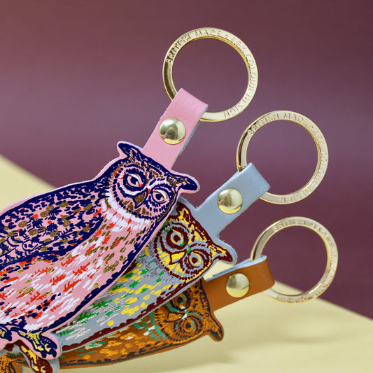 Nocturnal Owl Key Ring
