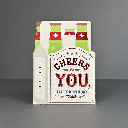 Bottle cheers - Greeting Card