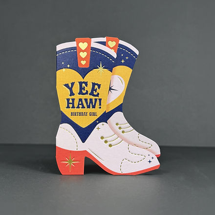 Cowgirl Boots - Greeting Card