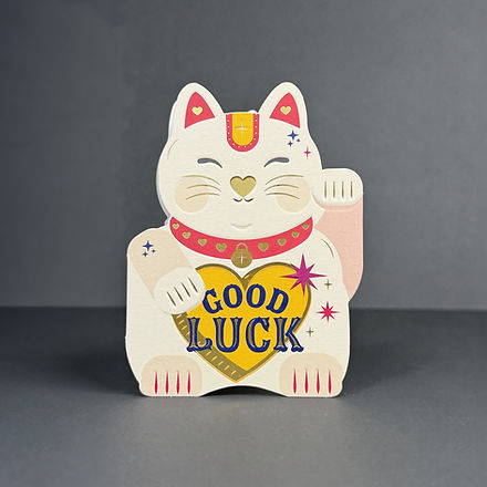 Lucky Cat - Greeting Card