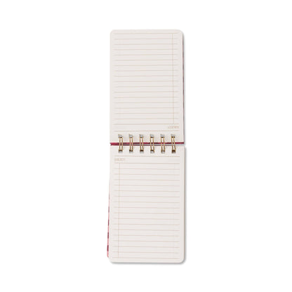 Tulip Twin Wire Notepad - Pinwheel Pink