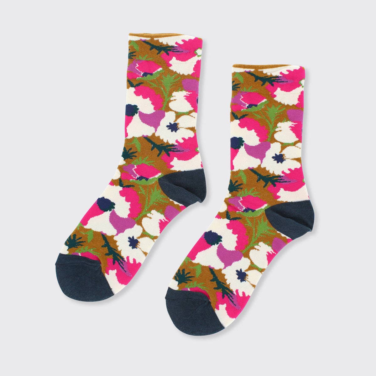 Pansy Socks - Cerise Pink