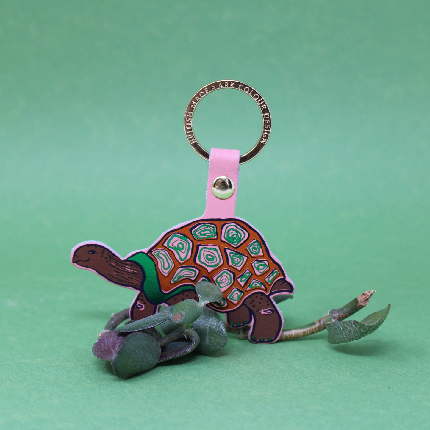 'Easy Going' Tortoise Key Ring