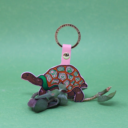 'Easy Going' Tortoise Key Ring