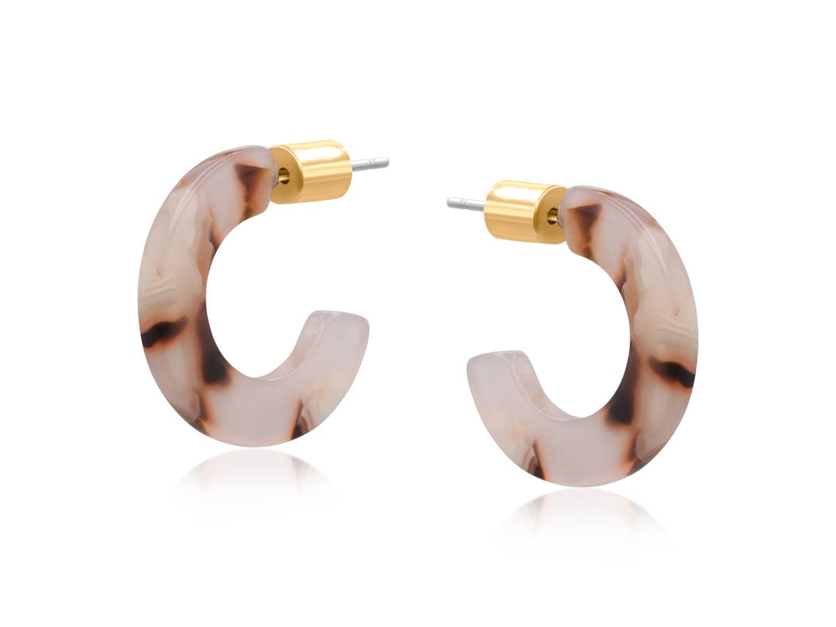 SOFIA FLAT HOOP PETITE EARRINGS