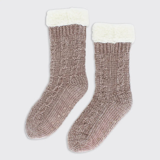 Molly Chenille Slipper Socks
- Lilac