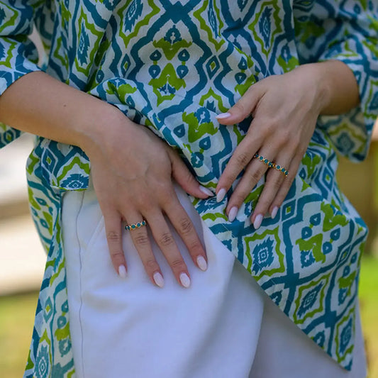 Moonstone Ring- Teal