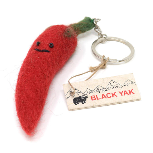 Felt Keychain - Chilli Felt Bag Charm