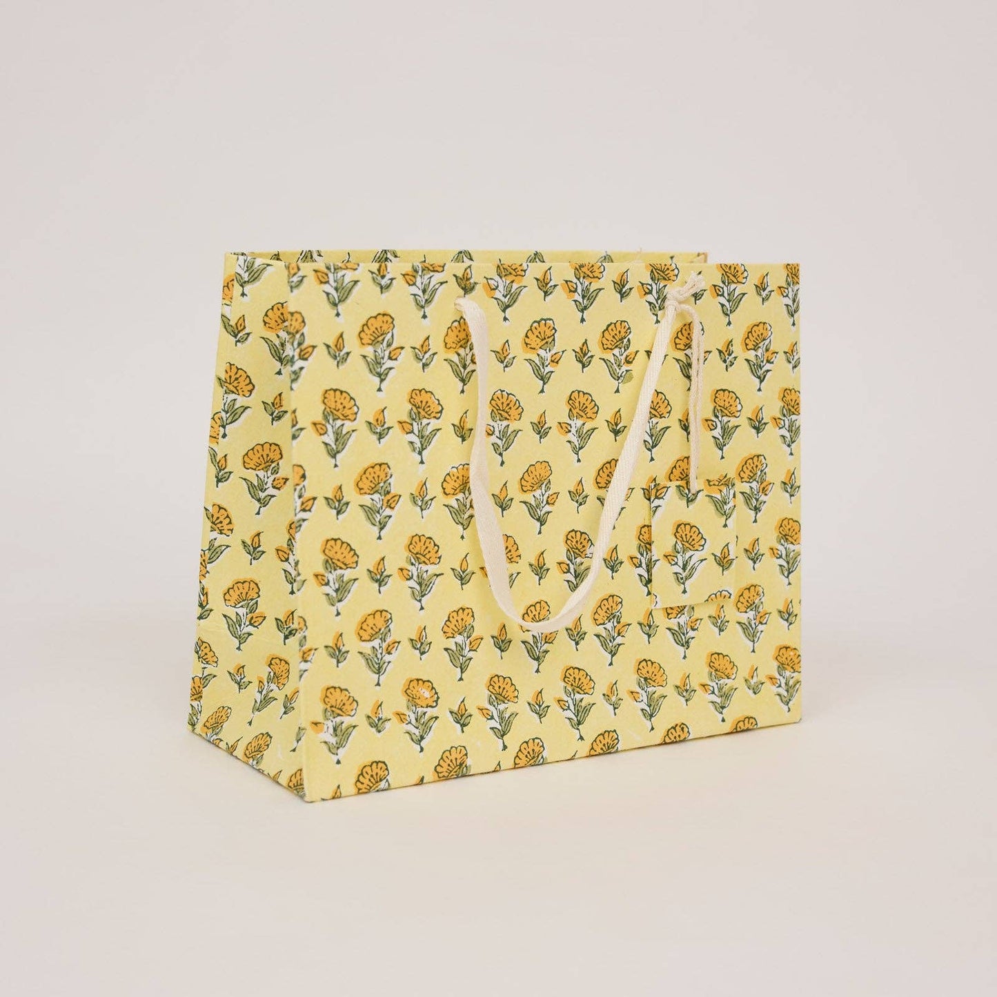 Hand Block Printed Gift Bags (Medium) - Sunshine Refresh