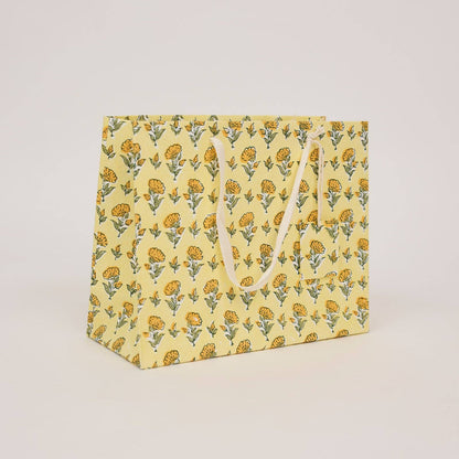 Hand Block Printed Gift Bags (Medium) - Sunshine Refresh