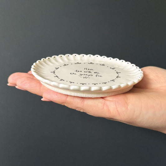 Porcelain Scallop Coaster - Have Tea With Me