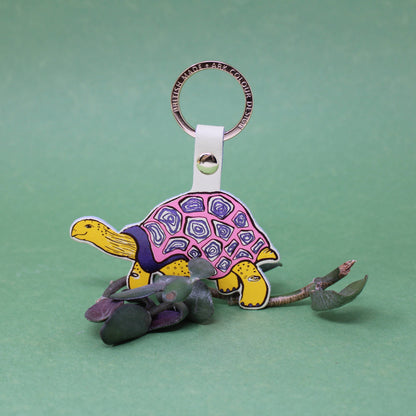 'Easy Going' Tortoise Key Ring