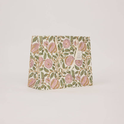 Hand Block Printed Gift Bags (Large) - Blush Refresh