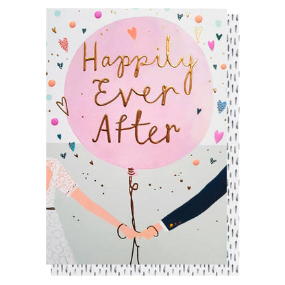 Wedding Couple Happily Ever After Card | Wedding Day Card