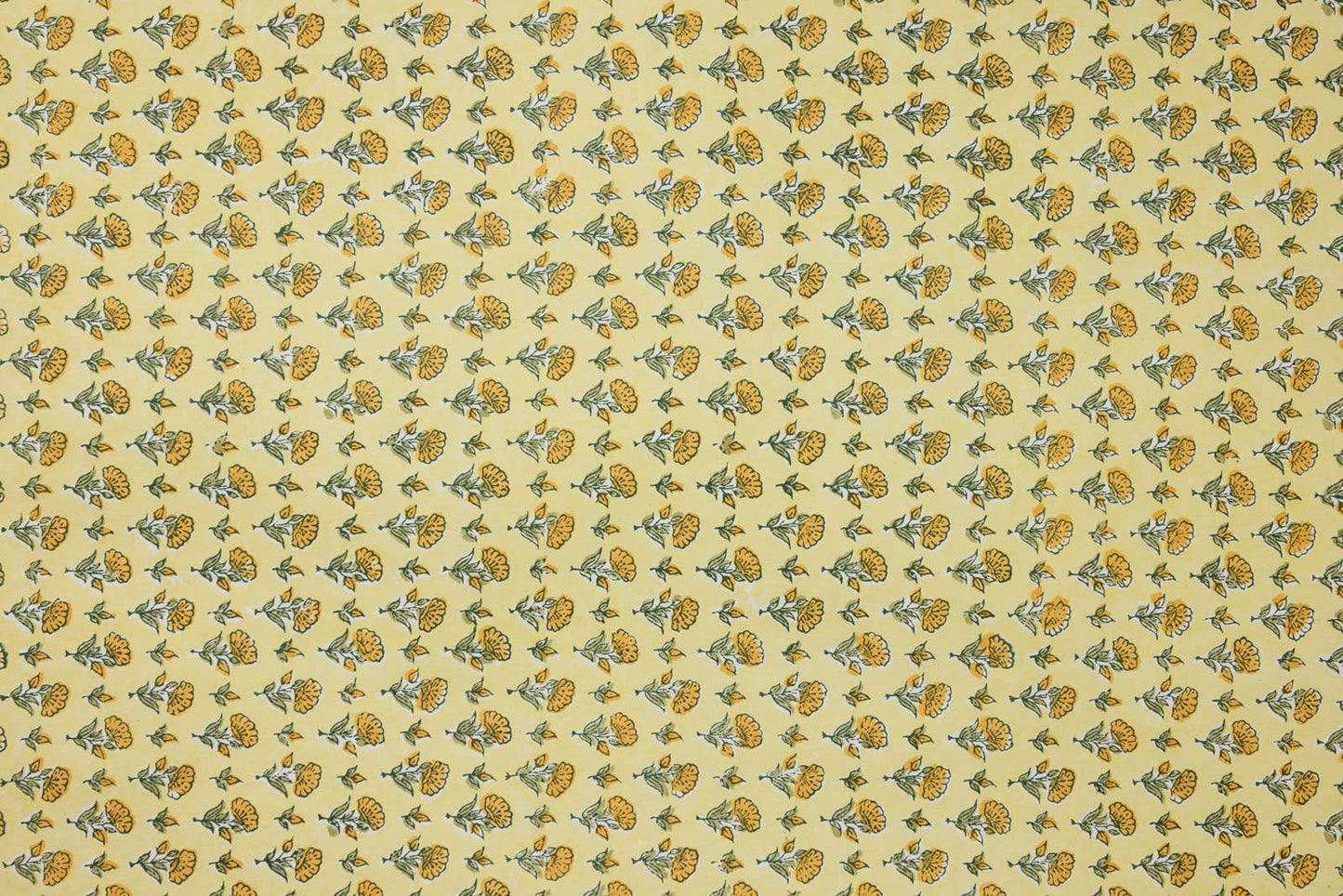 Block Printed Wrapping Paper Sheets - BP Ditsy Floral Sunshine