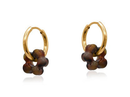 Sybilla Petite Resin Huggies Earrings