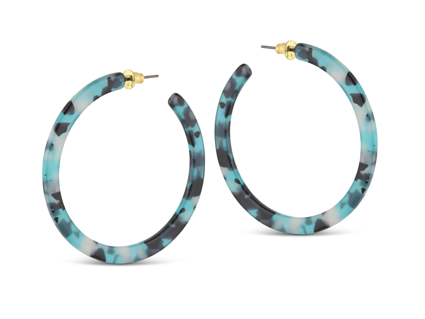 Sophia Hoop Resin Earrings