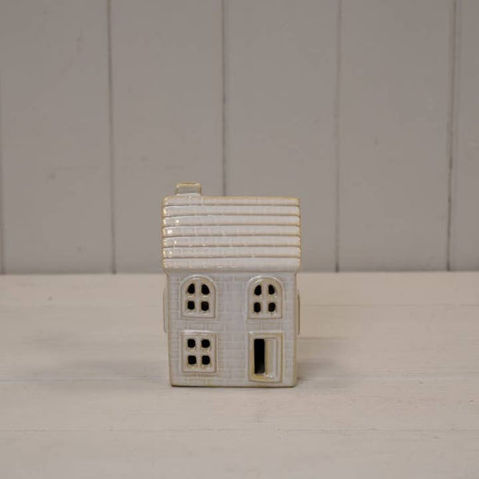 Stoneglazed Ceramic LED Traditional House Ornament