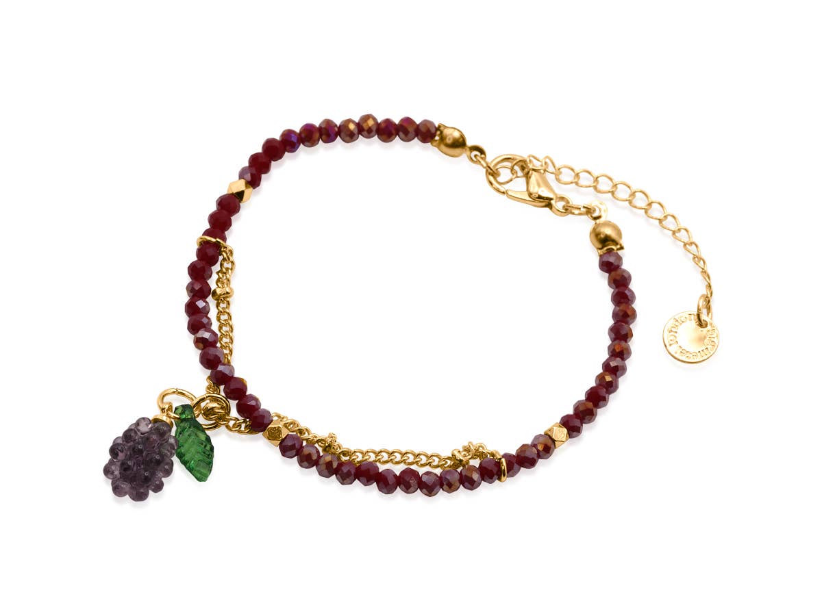 Dyonissus Bunch of Grapes Beaded Bracelet