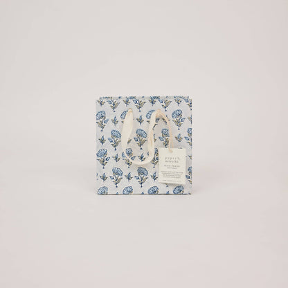 Hand Block Printed Gift Bags (Small) - Blue Stone Refresh