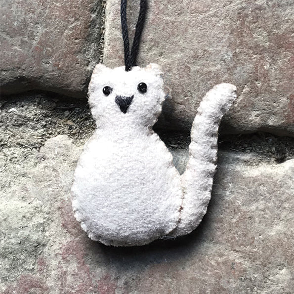 Felt Hanging Cat