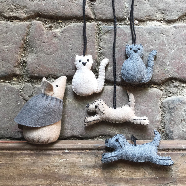 Felt Hanging Cat