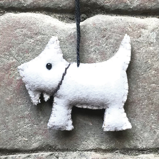 Felt Hanging Scotty Dog